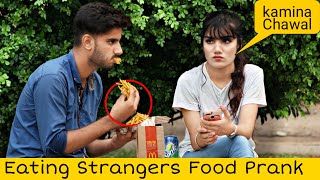 Eating Strangers Food Prank ThatWasCrazy [upl. by Eidua604]