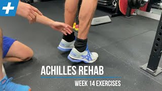 Achilles Tendon Rupture Rehab Exercises  Week 14  Tim Keeley  Physio REHAB [upl. by Akinet]