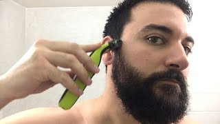 Beard Trimming  Philips Norelco OneBlade Trimmer and Shaver  Model QP2520 [upl. by Reffinej802]