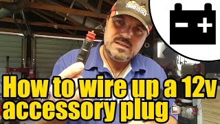 How to wire up a 12v accessory plug 1953 [upl. by Larrie861]