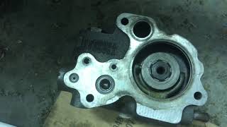 1964 John Deere 2010 hydraulic pump replacement [upl. by Aened659]