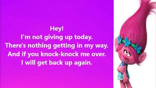 Get back up again  Dreamworks Trolls  Lyrics [upl. by Attinahs]