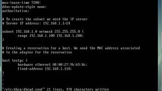 How to configure a fixed ip address using DHCP in Linux [upl. by Edas]