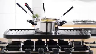 VonShef Raclette Grill with Fondue [upl. by Rentschler]