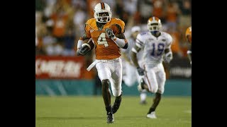 Devin Hester kickoff return  Miami vs Florida  Orange Bowl Stadium [upl. by Nyrem]