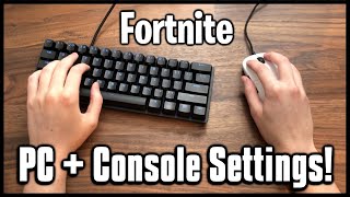 Ultimate Keyboard and Mouse Settings  Keybinds Sensitivity amp More Fortnite PCConsole [upl. by Aisul97]