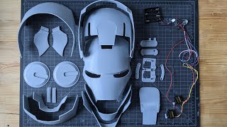 Iron Man Helmet Articulated Wearable [upl. by Sabelle]