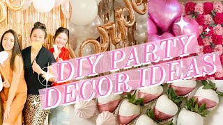 NEW INEXPENSIVE DIY PARTY DECORATING IDEAS  DOLLAR TREE PARTY DECOR  SPRINGS SOULFUL HOME [upl. by Tawsha]