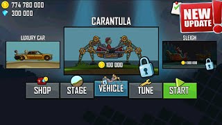 Hill Climb Racing  New SPIDER CAEANTULA Car Unlocked  All Vehicles Unlocked and Fully Upgraded [upl. by Mcfadden]