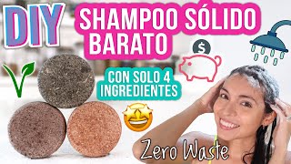 SHAMPOO SÓLIDO DIY  SOLO 4 INGREDIENTES  FÁCIL VEGANO  Mixi [upl. by Aman]