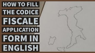 How to fill the Codice Fiscale Application form in English [upl. by Taran]