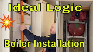 Ideal Logic Max Boiler Installation  Open Therm  Nest Thermostat [upl. by Diet313]