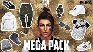 MEGA PACK 400 ITENS MASCULINOS  Roupas Sapatos Skins   THE SIMS 4  POR TAMI SAOPS [upl. by Najtsirk]