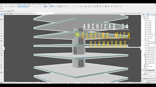 Archicad 24  Playing with elevators [upl. by Anaitsirc506]