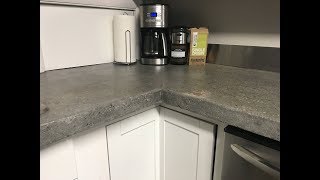 How To Build A Concrete Countertop Part 3  Wet Sanding amp Polishing [upl. by Ecinad]