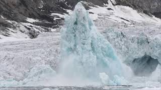 Enormous Glacier Calvings montage [upl. by Map]