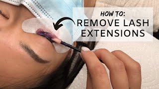 Best Way to Remove Lash Extensions For Lash Artists [upl. by Earaj]