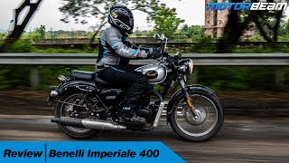 Benelli Imperiale 400 Review  Better Than Classic 350  MotorBeam [upl. by Marylinda]