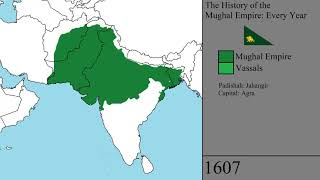 The History of the Mughal Empire Every Year [upl. by Takken]