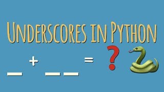 Whats the meaning of underscores  amp  in Python variable names [upl. by Aeresed]