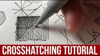 Beginners Crosshatching Tutorial  Drawing Technique amp Principles [upl. by Martinic854]