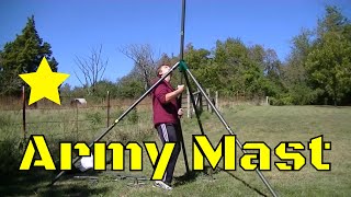 Ham Radio Antenna Military Mast Tower Setup amp Review [upl. by Coridon781]