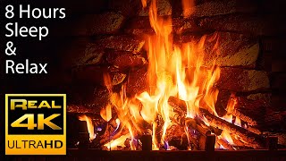 🔥 The Best 4K Relaxing Fireplace with Crackling Fire Sounds 8 HOURS No Music 4k UHD TV Screensaver [upl. by Javler]