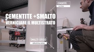 VERNICIARE IL MULTISTRATO  CEMENTITE E SMALTO Progetto fai da te bricolage Falegnameria [upl. by Ellesirg]