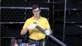 How to glue pvc pressure pipe and fittings [upl. by Ynes]