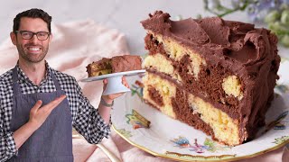 Easy Marble Cake Recipe  Preppy Kitchen [upl. by Lieno]