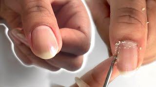 HOW TO CUT CUTICLES AT HOME  How I Use Cuticle Nippers [upl. by Brigham]