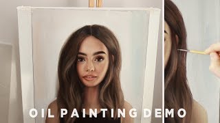 How To Paint Hair  Oil Painting Demonstration [upl. by Harpp]