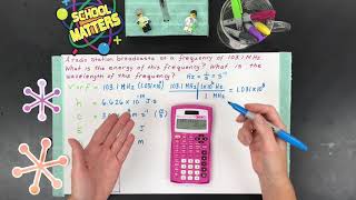 Calculate Energy and Wavelength from Frequency Electromagnetic Radiation Calculation [upl. by Aisul]