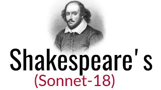 W Shakespeares Sonnet18 quotShall I Compare theequot Analysis and line by line explanation in Hindi [upl. by Naillil]