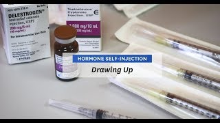 Hormone SelfInjection  Step 1 Drawing Up [upl. by Rigdon]