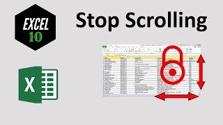 How To Lock Screen To Prevent Scrolling In Excel Worksheet [upl. by Eisenberg]