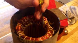 Tutorial  How to Rewind Electric Motor Part One [upl. by Fleeman897]