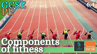 GCSE PE  COMPONENTS OF FITNESS  Healthrelated amp skillrelated  Health Fitness amp Training 64 [upl. by Jakie]