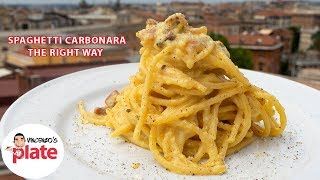 How to Make SPAGHETTI CARBONARA Approved by Romans [upl. by Anele]