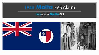 1943 Malta EAS Alarm [upl. by Yraht]