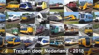 Treinen door Nederland in 2018 [upl. by Asimaj265]