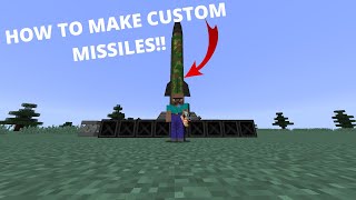 Minecraft Nuclear Tech Mod HOW TO MAKE CUSTOMLAUNCH NUCLEAR MISSILES [upl. by Eziechiele]