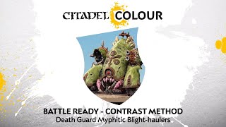 How to Paint Death Guard Myphitic Blighthaulers – Contrast Method [upl. by Hoy]