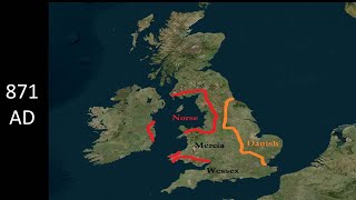 The Anglo Saxons and English with Maps  British History  AngloSaxons amp Celtic Peoples History [upl. by Bondon559]