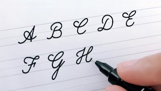 Cursive Writing  Letters A to Z  For Beginners  Worksheets to Improve Handwriting [upl. by Azirb]