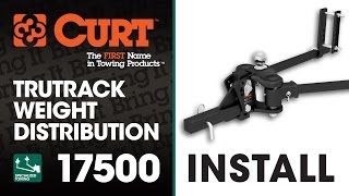 CURT TruTrack™ 4P Weight Distribution Hitch Installation [upl. by Zrike162]