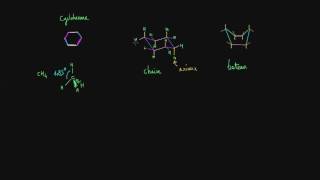 Conformations chaise et bateau du cyclohexane [upl. by Lledroc928]