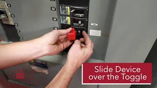 Lockout Tagout Breaker Lock Installation Instructions  TRADESAFE [upl. by Esened512]