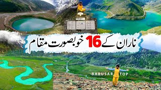 16 Beautiful Places in Naran Kaghan Valley [upl. by Nifled60]