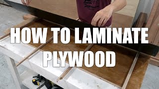 How To Laminate Plywood  Beginners Guide [upl. by Icyac566]